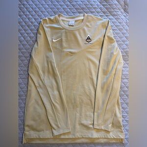Nike authentic Purdue Track and Field issued warm up Long Sleeve Shirt